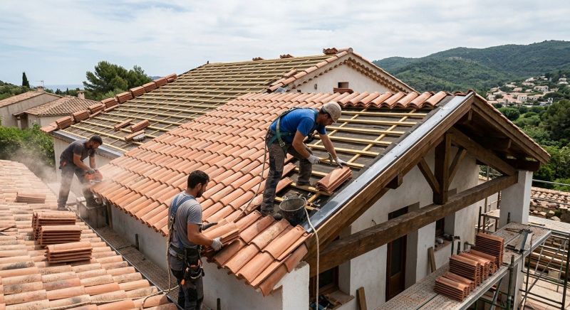 Barrel Tile Roof Installation in Fredericksburg, VA